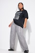 Pantalón, pernera ancha, lentejuelas, cintura elástica
