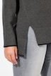 Pullover, Saumschlitze, U-Boot-Ausschnitt, Langarm