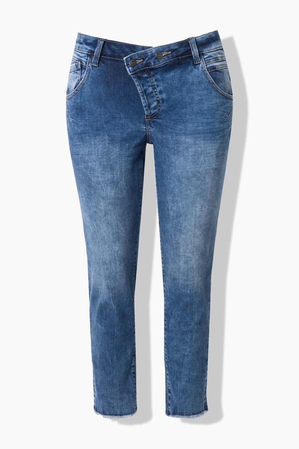 Stora storlekar Boyfriend-jeans, Dam, blå, storlek: 56, Bomull, LAURASON