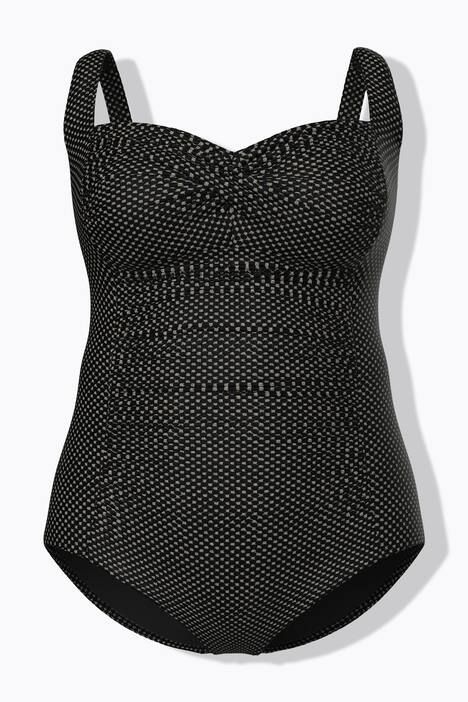 Badeanzug, Metallic, Softcups, Powermesh-Vorderfutter