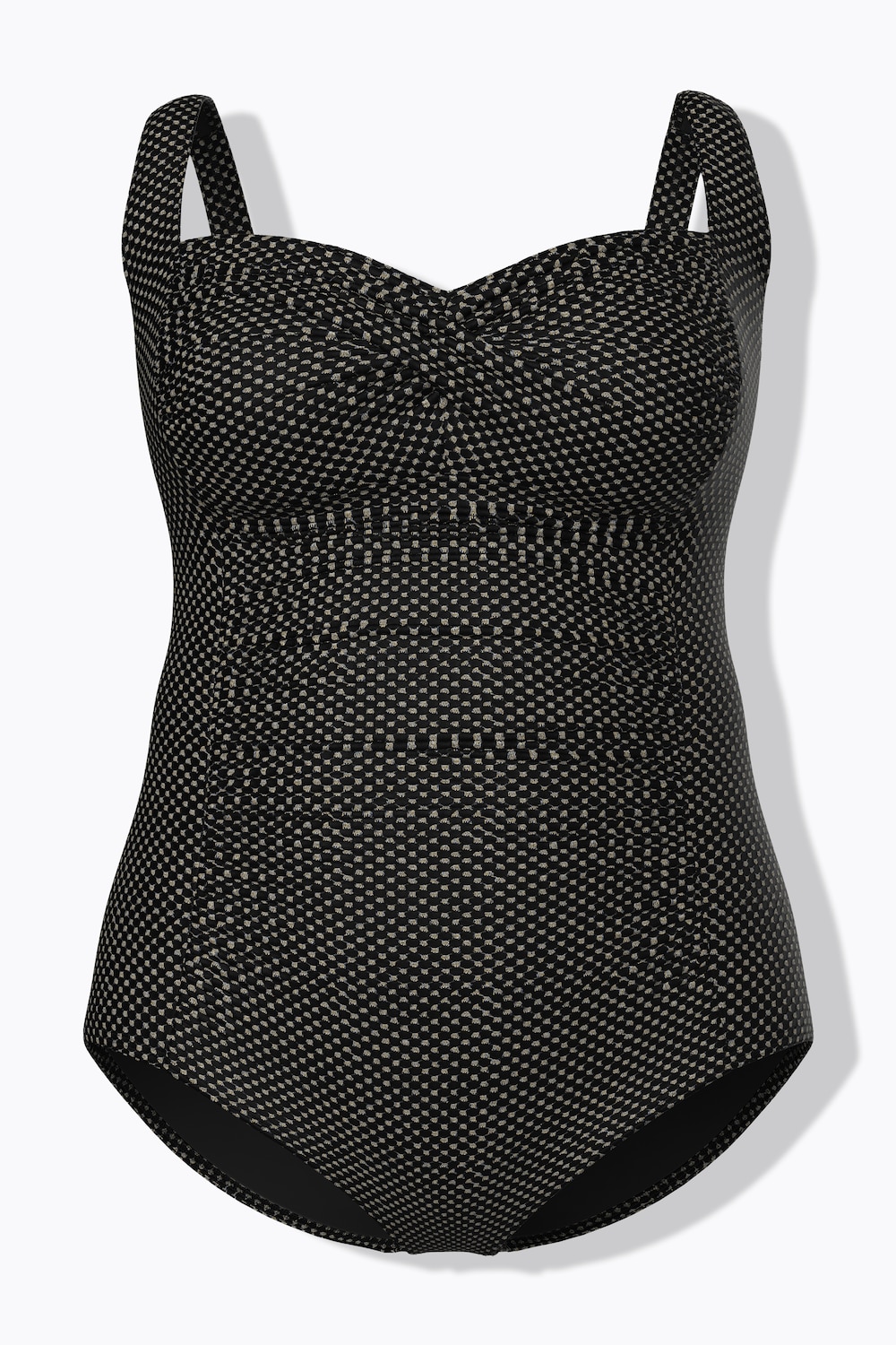 Badeanzug, Metallic, Softcups, Powermesh-Vorderfutter