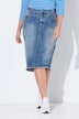 Jeansrok, 5-pocket, riemlussen