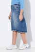 Jeansrok, 5-pocket, riemlussen