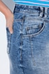 Jeansrok, 5-pocket, riemlussen