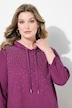 T-skjorte, A-linje, kaldfarget, strass-gradient, hette