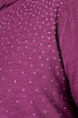 T-skjorte, A-linje, kaldfarget, strass-gradient, hette