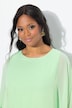 Bluse, Chiffon-Überwurf, U-Boot-Ausschnitt, 3/4-Arm
