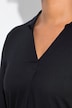 Overhemdblouse, straigth fit, overhemdkraag, 3/4-mouwen