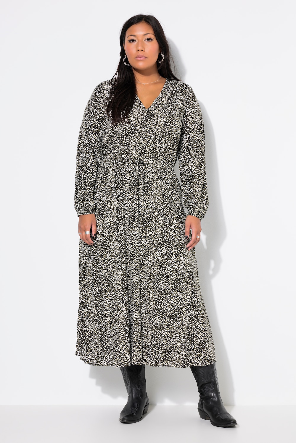 Große Größen Maxikleid, Damen, grün, Größe: 54/56, Viskose, Studio Untold