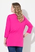 Blouse shirt with  neckline with chiffon