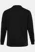 Polo manches longues JP 1880, tissu piqué, patte de boutonnage sous patte - jusqu'au 8 XL