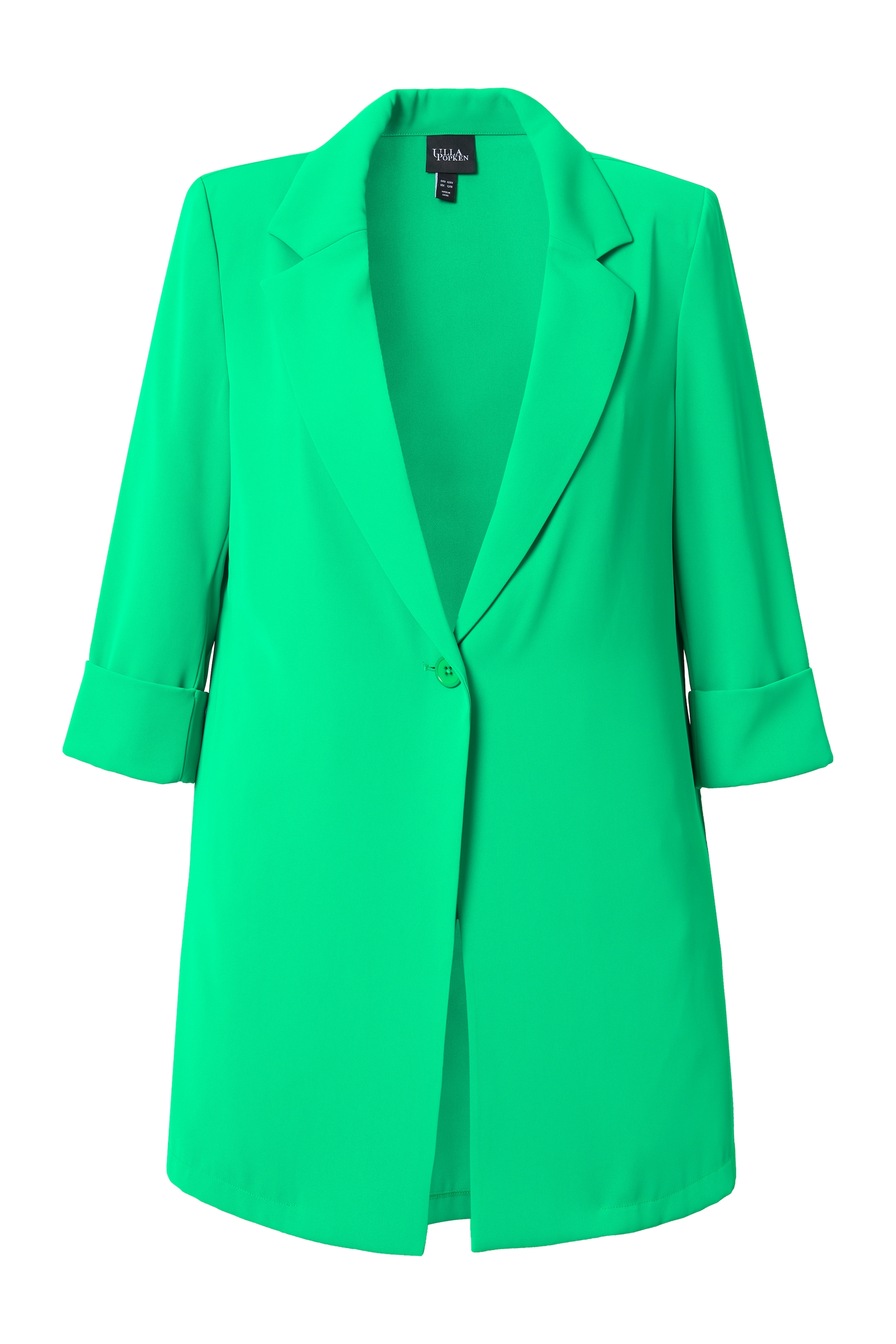 Ulla Popken Damen große Größen Blazer Reverskragen Knopfverschluss