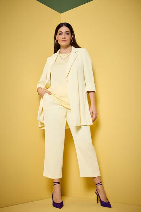 Blazer, Reverskragen, Seitenschlitze, 3/4-Arm