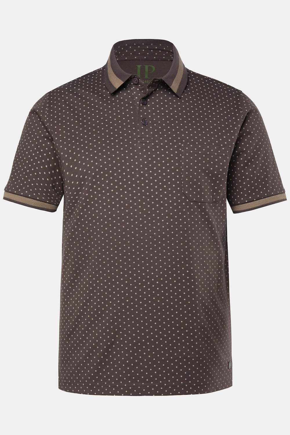 JP 1880 poloshirt, halflangemouwen, structuurjersey, tot 8XL