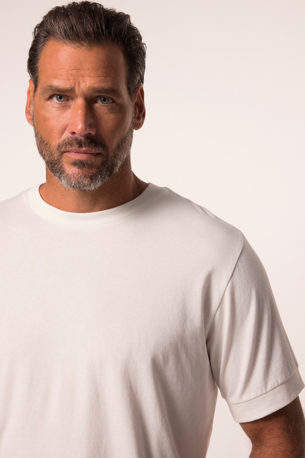 Stora storlekar T-shirt FLEXNAMIC®, Her, vit, storlek: 4XL, Bomull, JP1880