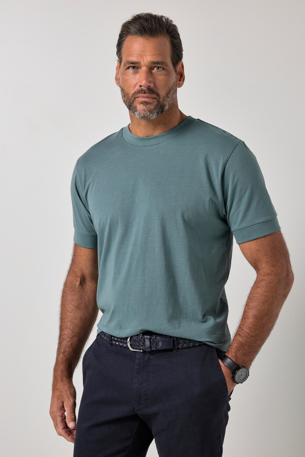 Stora storlekar T-shirt FLEXNAMIC®, Her, turkos, storlek: 3XL, Bomull, JP1880