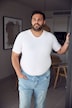 JP 1880 X Finn Shapewear-undertrøje, Kortærmet, til 8XL