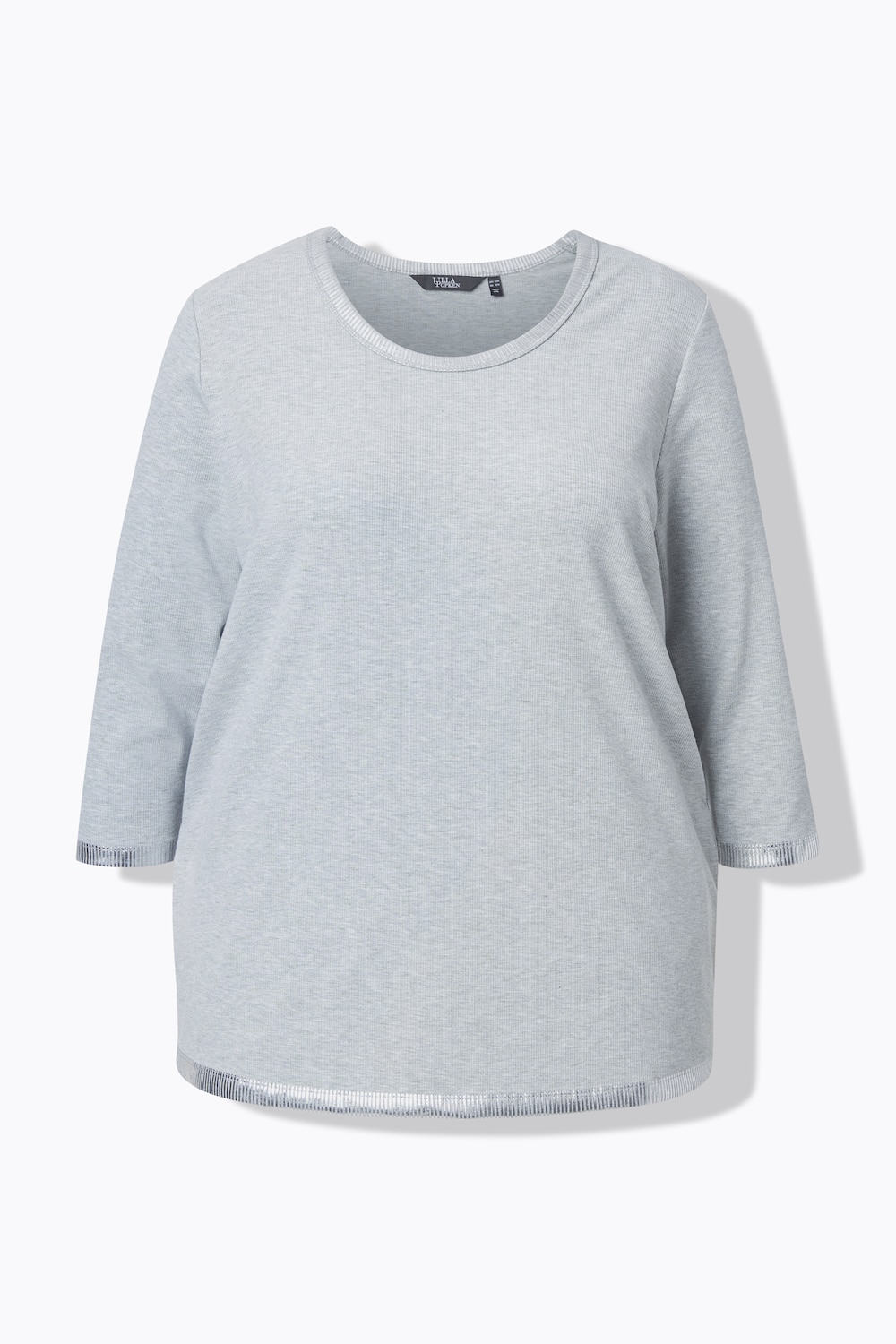 Stora storlekar Topp, Dam, grå, storlek: 58/60, Viskos/Polyester, Ulla Popken