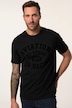 JP 1880, T-shirt, korte mouwen, gestreept, print op de borst, tot 8XL
