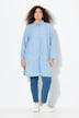 Lyocell-Longbluse, Jeansoptik, Hemdkragen, Langarm