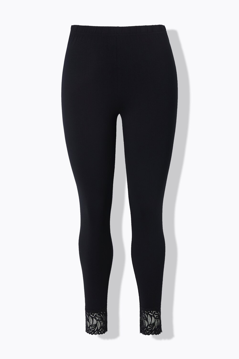 Stora storlekar Leggings, Dam, svart, storlek: 62/64, Bomull, Ulla Popken