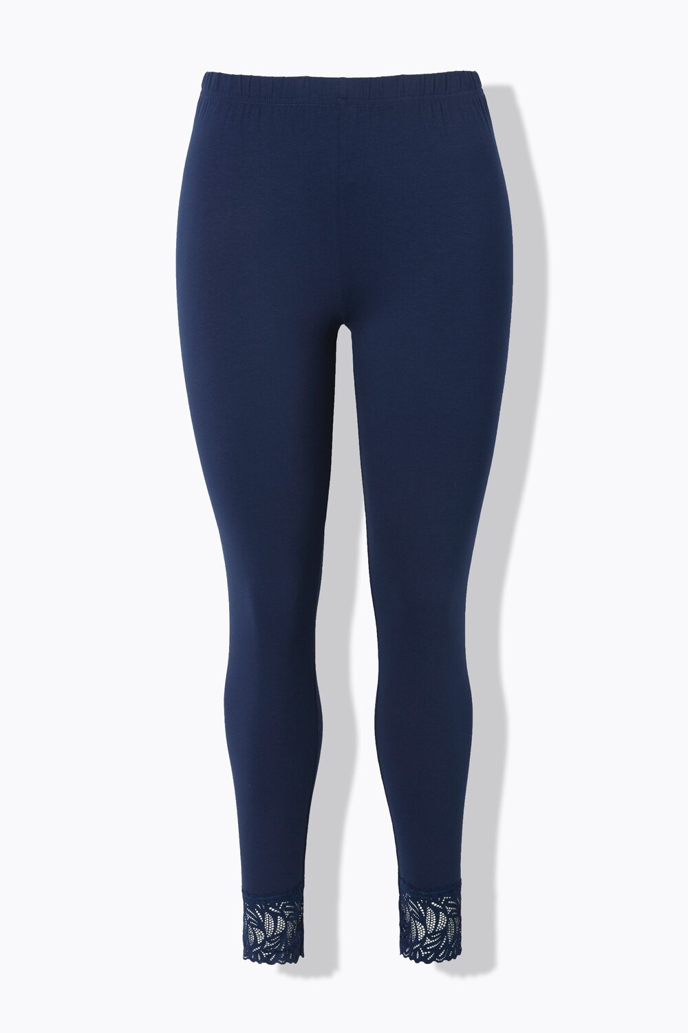 Stora storlekar Leggings, Dam, blå, storlek: 42/44, Bomull, Ulla Popken