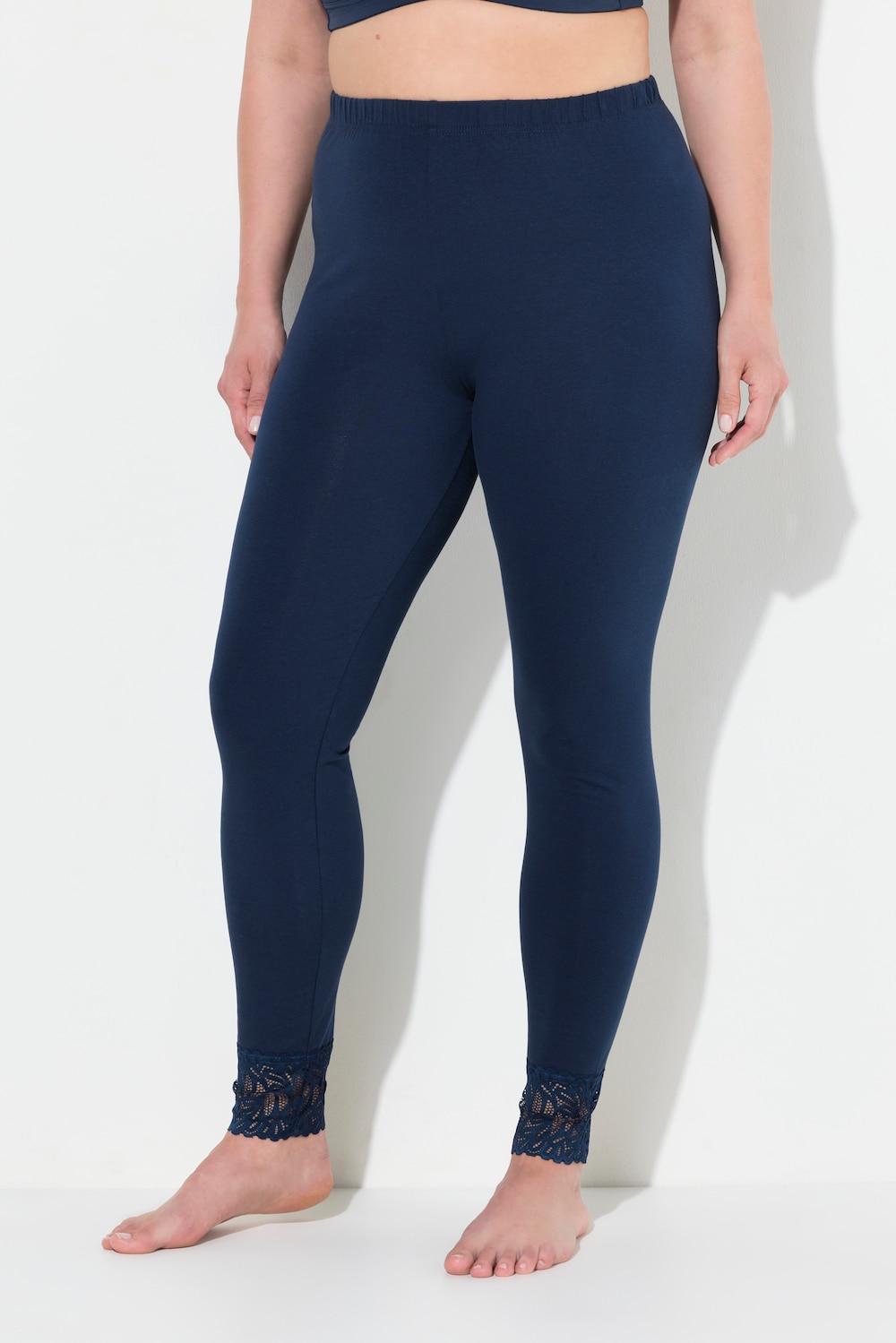 Thumbnail - Große Größen Leggings, Damen, blau, Größe: 66/68, Baumwolle, Ulla Popken