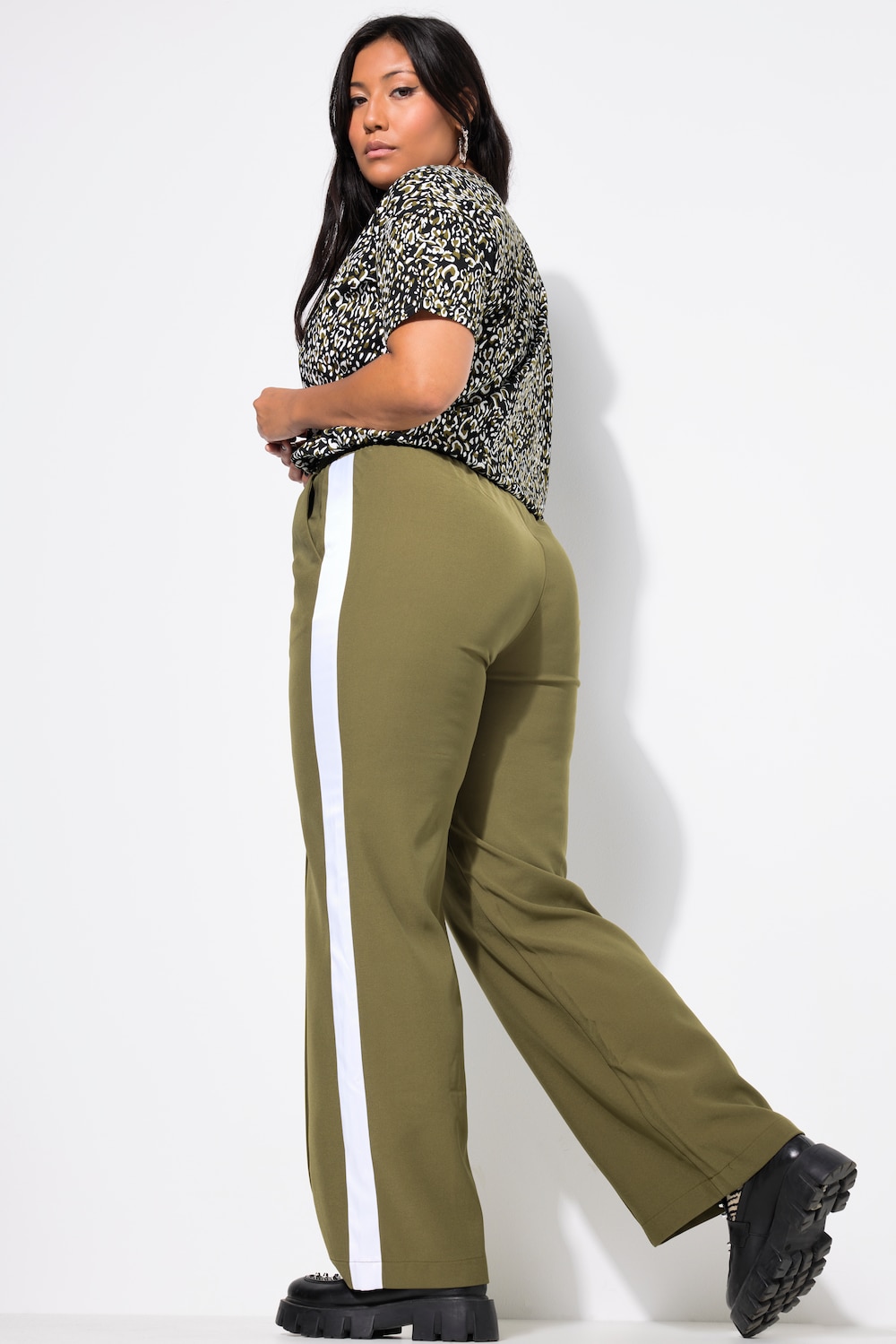 Große Größen Hose, Damen, grün, Größe: 56, Polyester, Studio Untold