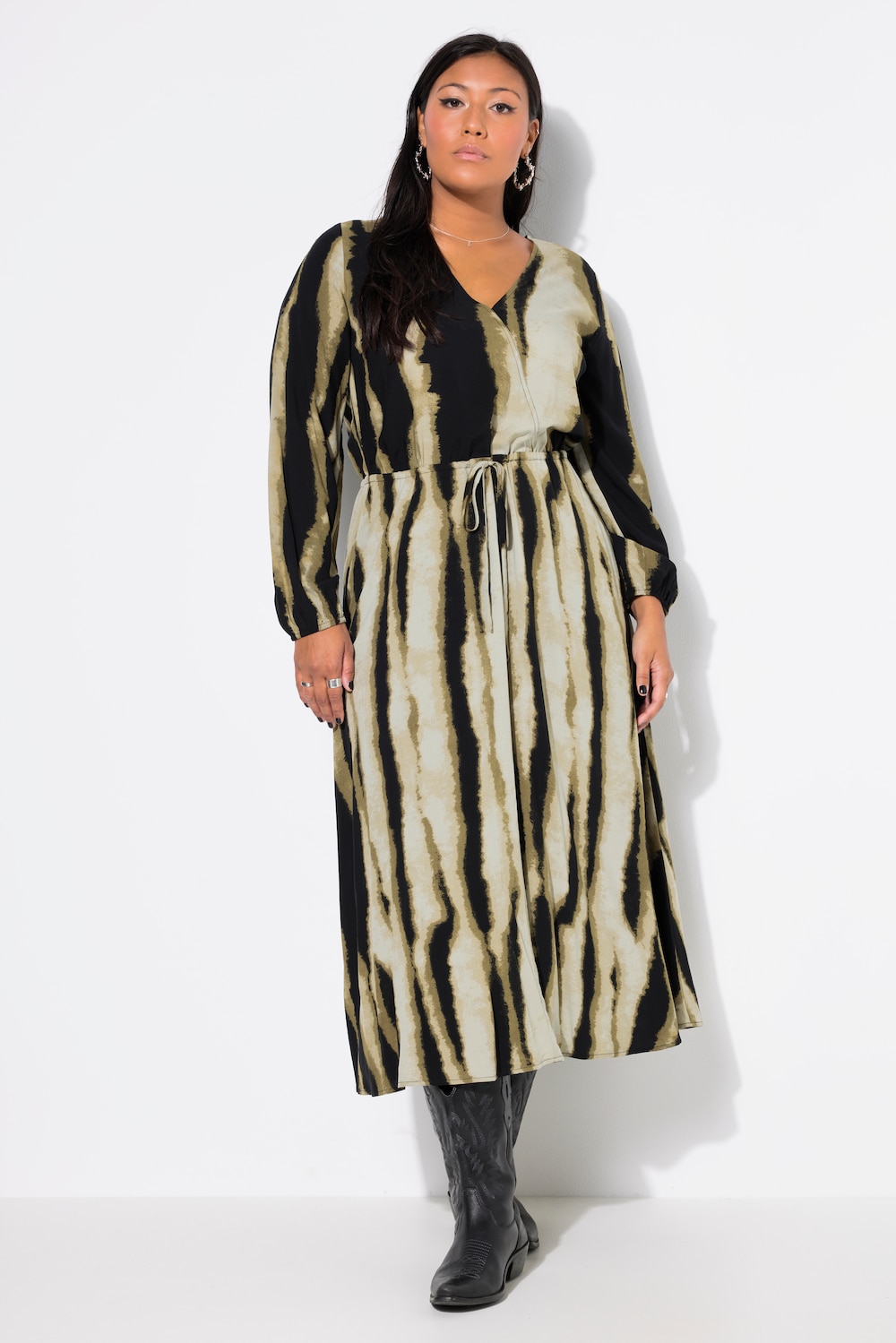 Große Größen Maxikleid, Damen, grün, Größe: 54/56, Viskose, Studio Untold