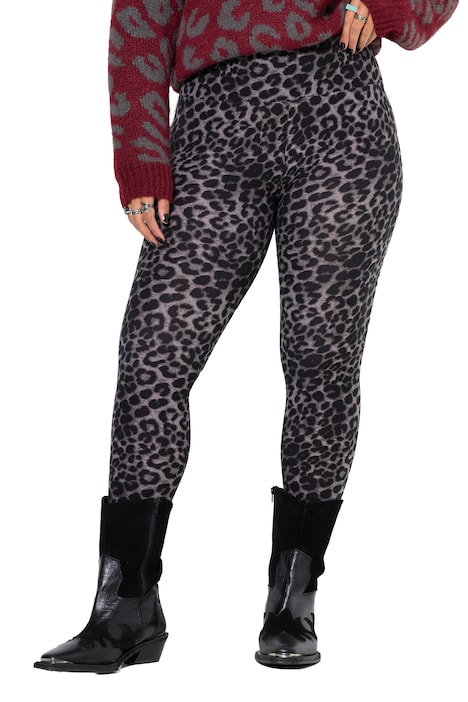 Legíny, úzký střih, leopardí potisk