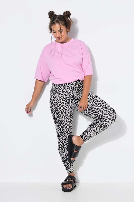 Leggings, tajt passform, leopardprint
