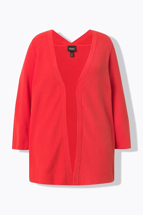 Open Shape 3/4 Sleeve Cardigan