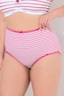 Maxislips, 3-pak, farvede striber