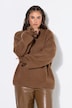 Pullover, oversized, Grobstrick, Rüschenärmel