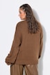 Pullover, oversized, Grobstrick, Rüschenärmel