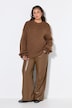 Pullover, oversized, Grobstrick, Rüschenärmel