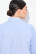 Bluse, patch-look, skjortekrave, neon-manchetter