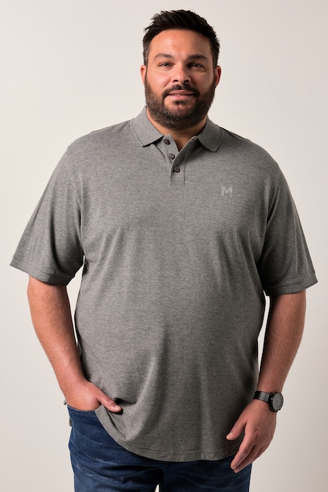 Men+ poloshirt, basic, piqué, korte mouw, tot 8XL