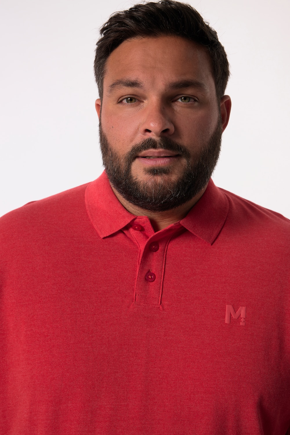 Stora storlekar Pikétröja, Her, röd, storlek: 8XL, Bomull/Viskos, Men Plus