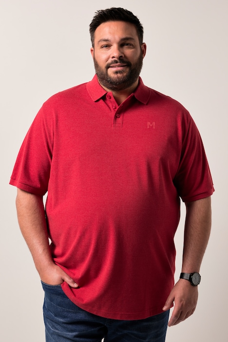 Men+ poloshirt, basic, piqué, korte mouw, tot 8XL