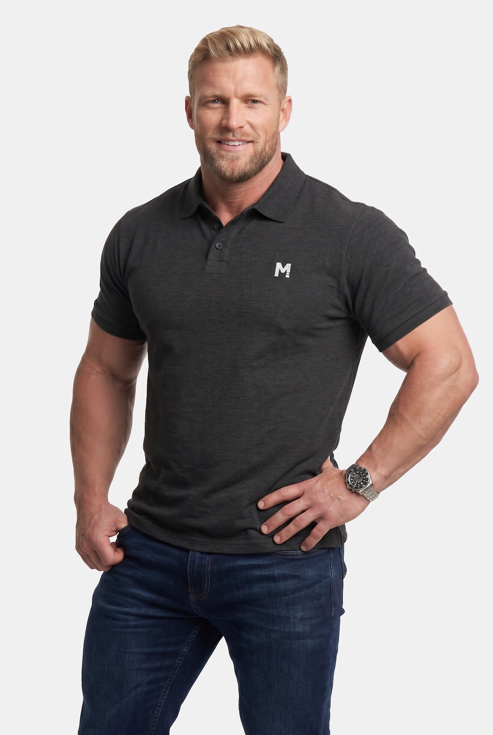 Poloshirts, 2er-Pack, Basic, Piqué, Halbarm, bis 8 XL