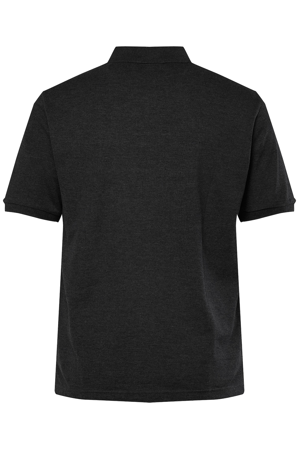 Stora storlekar Pikétröja, Her, svart, storlek: 5XL, Bomull/Polyester, Men Plus