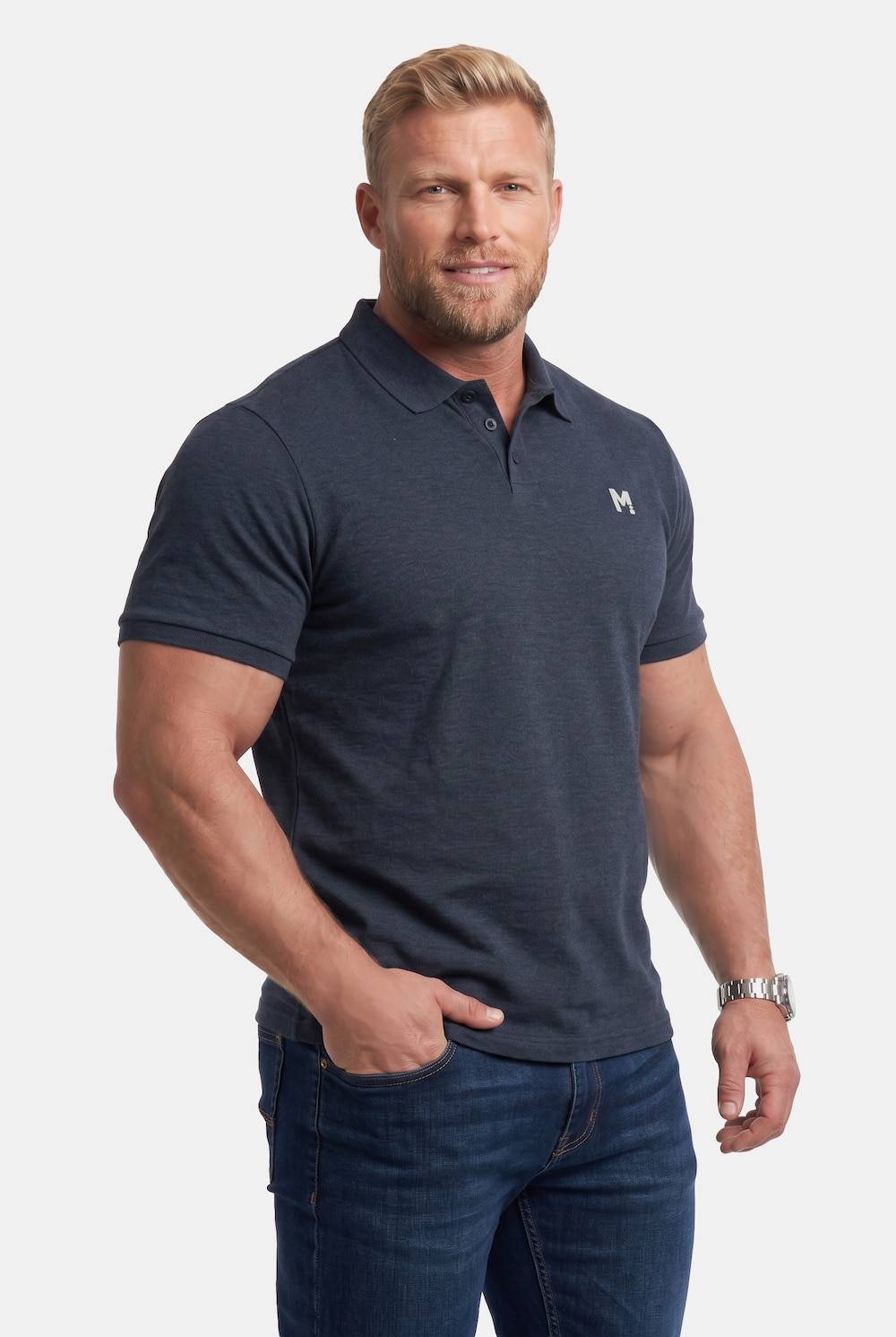 Poloshirts, 2er-Pack, Basic, Piqué, Halbarm, bis 8 XL