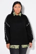Pullover, oversized, Colornähte, Langarm