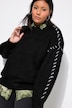 Pullover, oversized, Colornähte, Langarm