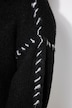 Pullover, oversized, Colornähte, Langarm