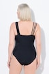 Maillot de bain esprit « colour block ». Bretelle triple et bonnets souples. Matières recyclées