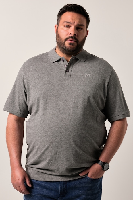 Men+ Poloshirt, Bauchfit, Basic, Piqué, Halbarm, XL bis 10 XL