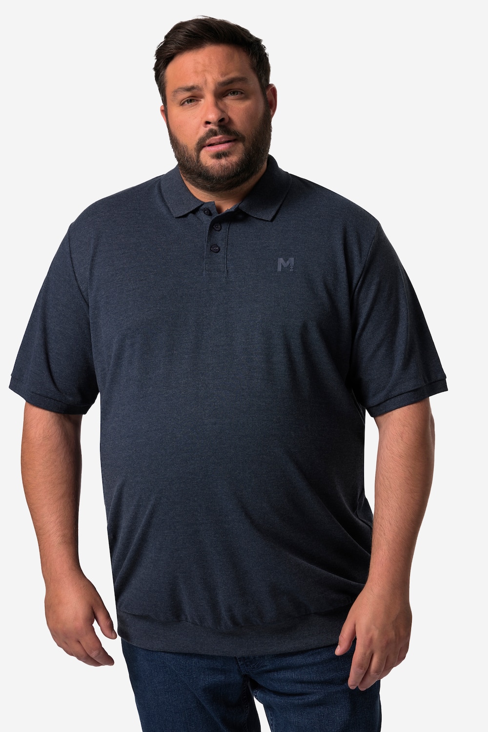Men+ poloshirt, Buik-Fit, basic, piqué, korte mouwen, XL tot 10 XL