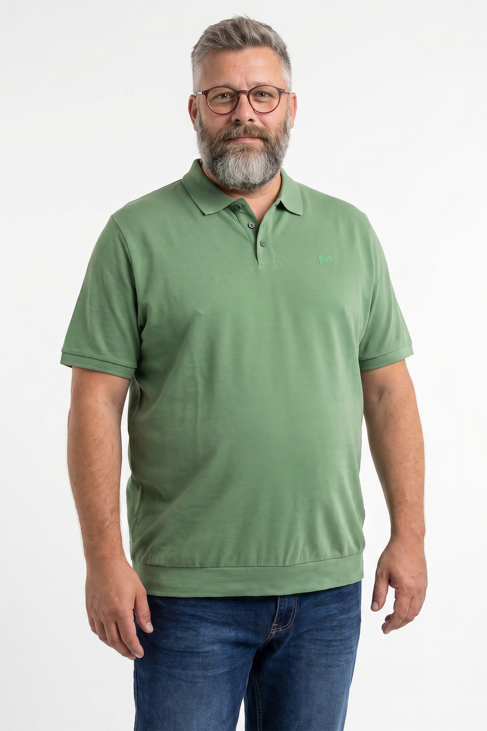 Poloshirt, Bauchfit, Basic, Piqué, Halbarm, XL bis 10 XL